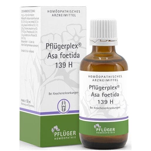 Brittle bone disease, Bone inflammation, decalcification, PFLÜGERPLEX Asa foetida 139 H drops - UKDorf 