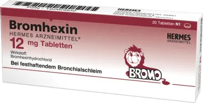 BROMHEXINE, lug diseases, Hermes 12 mg tablets - UKDorf 