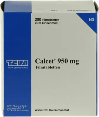 CALCET 950 mg film-coated tablets - UKDorf 