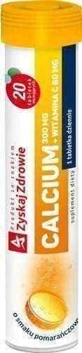 Calcium 300 + Vitamin C x 20 effervescent tablets UK