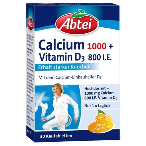 calcium and vitamin D3, Abtei Osteo Vital Citrus chewable tablets - UKDorf 