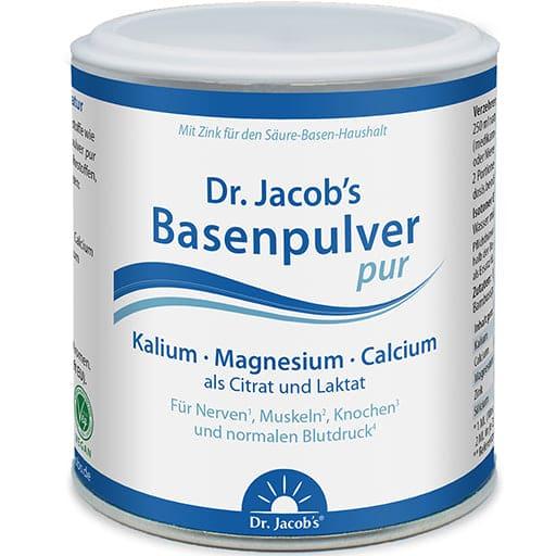 Calcium, magnesium, potassium, zinc, BASE POWDER pure Dr.Jacob's - UKDorf 
