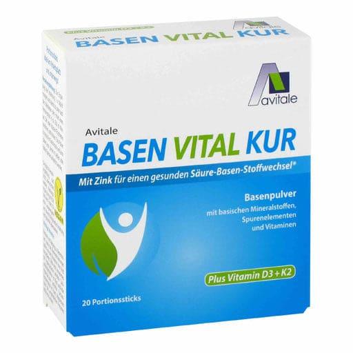 Calcium, potassium, magnesium, zinc, BASEN VITAL KUR plus vitamin D3+K2 powder - UKDorf 