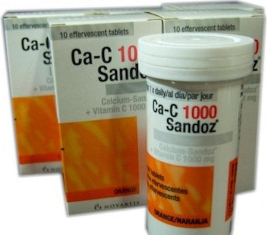 Calcium Sandoz+Vitamin C 10 effervescent tablets - UKDorf 