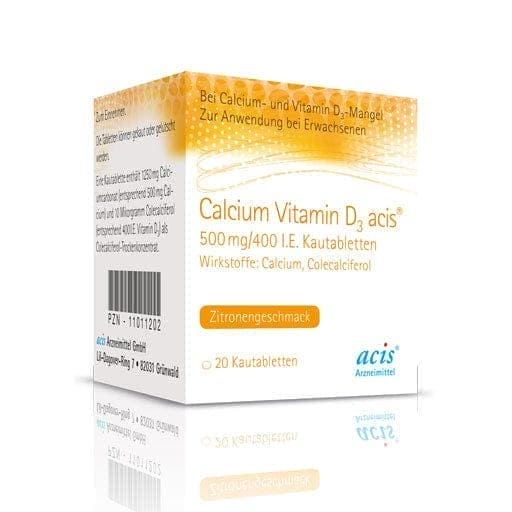 CALCIUM VITAMIN D3 acis, chewable tablets - UKDorf 