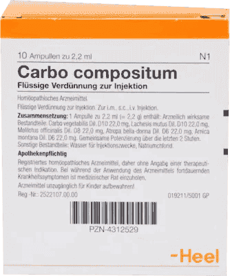 CARBO COMPOSITUM, cerebral haemorrhage, myocardial infarction - UKDorf 