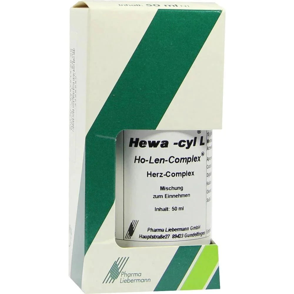 Cardiac insufficiency treatment, HEWA-CYL L Ho-Len-Complex drops - UKDorf 