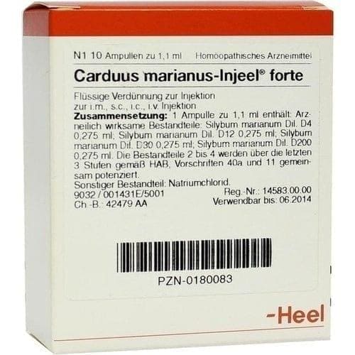 CARDUUS MARIANUS INJEEL forte ampoules, Silybum marianum - UKDorf 