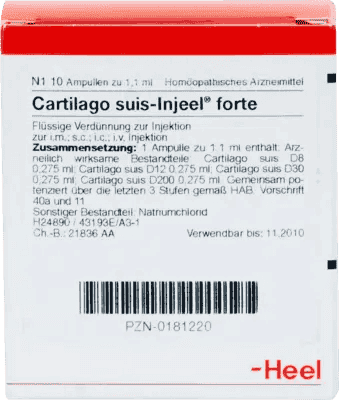 CARTILAGO suis Injeel forte ampoules, Silybum marianum, Milk thistle - UKDorf 