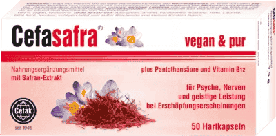 CEFASAFRA, saffron extract, pantothenic acid, mecobalamin, calcium pantothenate - UKDorf 