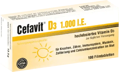 CEFAVIT VITAMIN D3 1,000 IU film-coated tablets - UKDorf 