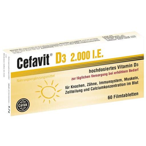 CEFAVIT VITAMIN D3 2,000 IU film-coated tablets - UKDorf 