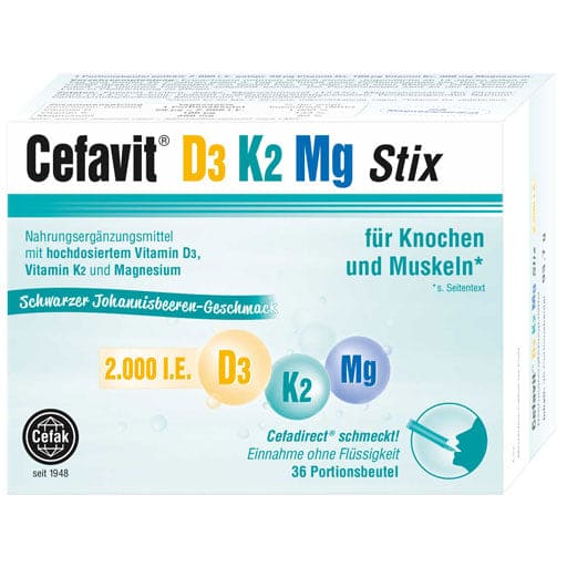 CEFAVIT Vitamin D3 K2 Mg 2,000 IU Stix Granules - UKDorf 
