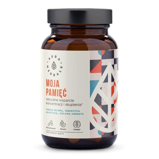 Centella asiatica, Green tea, ginkgo japanese, cognitive, AURA HERBALS My Memory - UKDorf 