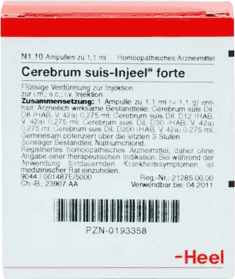 CEREBRUM SUIS Injeel forte ampoules, ischemic stroke - UKDorf 