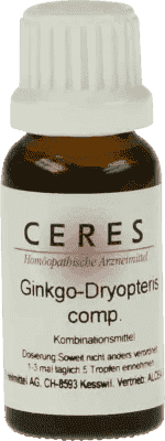 CERES Ginkgo dryopteris, treatment of inflammation, rheumatoid arthritis, wounds, ulcers - UKDorf 