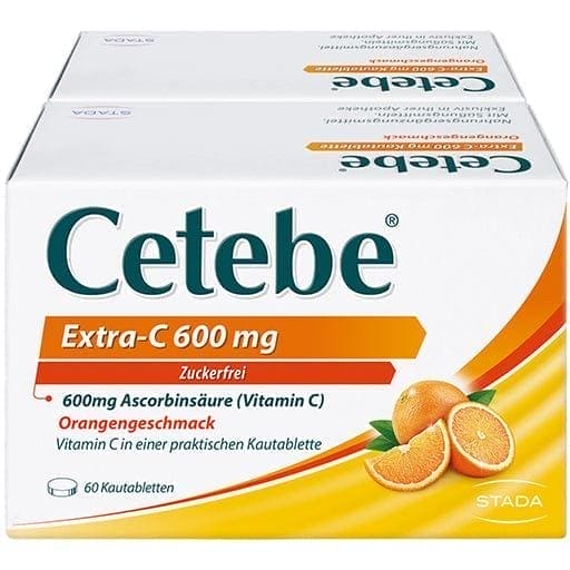 CETEBE Extra- vitamin C 600 mg chewable tablets - UKDorf 