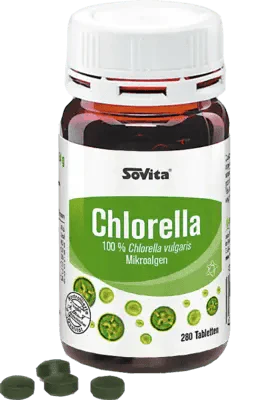 Chlorella vulgaris microalgae - quality algae, SOVITA Chlorella tablets - UKDorf 