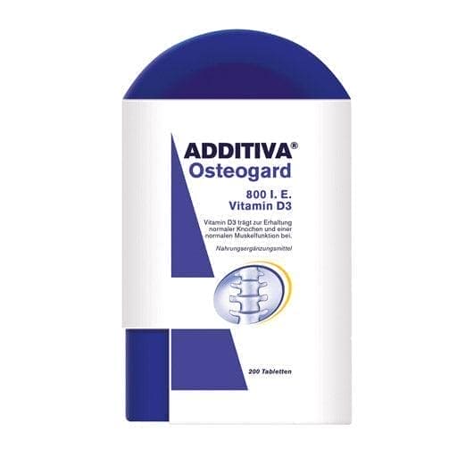 Cholecalciferol, ADDITIVA Osteogard 800 IU Vitamin D3 tablets - UKDorf 