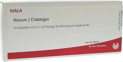 Chronic heart disease, pain with anxiety, treating high blood pressure, VISCUM CRATAEGUS ampoules - UKDorf 