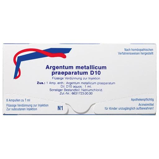 Chronic mental overload, ARGENTUM METALLICUM praeparatum D 30 ampoules - UKDorf 