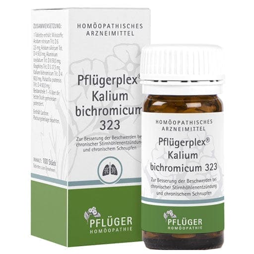 Chronic sinus infection, chronic cold, PFLÜGERPLEX potassium bichromicum 323 tablets - UKDorf 