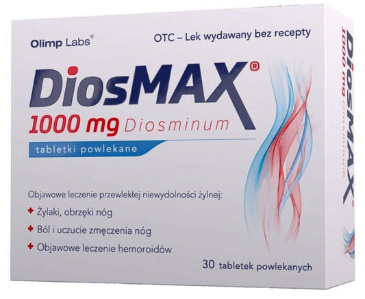 Chronic venous insufficiency, DiosMax 1 g 30 - UKDorf 