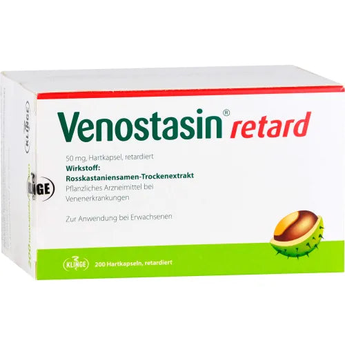 chronic venous insufficiency VENOSTASIN retard 50 mg hard capsule retarded 200 pcs
