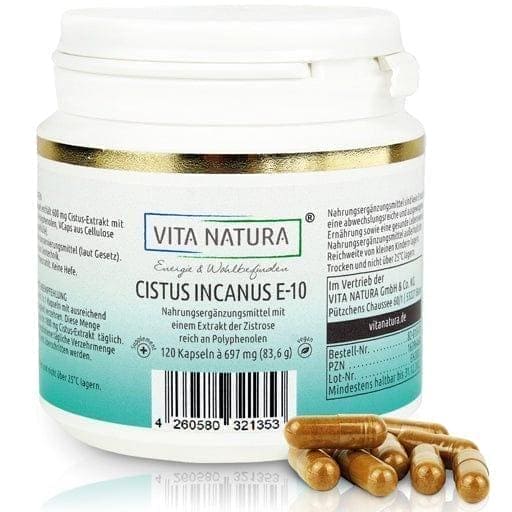 CISTUS INCANUS, Rockrose, 600 mg veggie capsules - UKDorf 