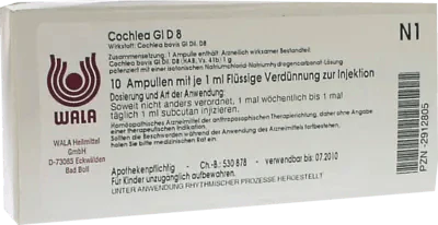 COCHLEA GL D 8 ampoules - UKDorf 