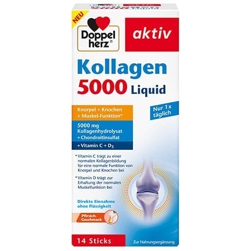 Collagen 5000 Liquid Sticks, collagen hydrolyzate,chondroitin polysulphate - UKDorf 