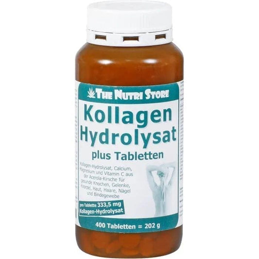 COLLAGEN HYDROLYSATE plus tablets 400 pcs, hydrolysed collagen - UKDorf 
