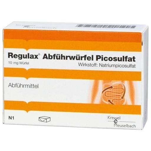 Constipation, REGULAX laxative cube, sodium picosulfate - UKDorf 