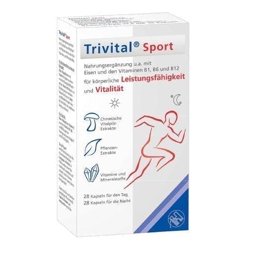 Cordyceps, Reishi, Capsicum, Astaxanthin Extract, TRIVITAL Sport Capsules - UKDorf 