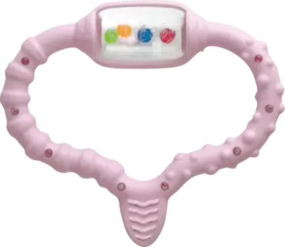 CURAbaby Girl teething ring pink - UKDorf 