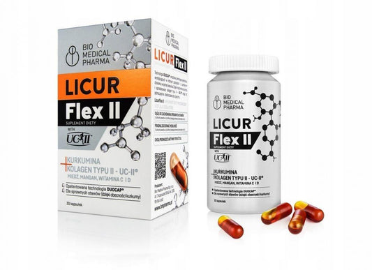 Curcuma longa, Licur Flex II 30 capsules - UKDorf 