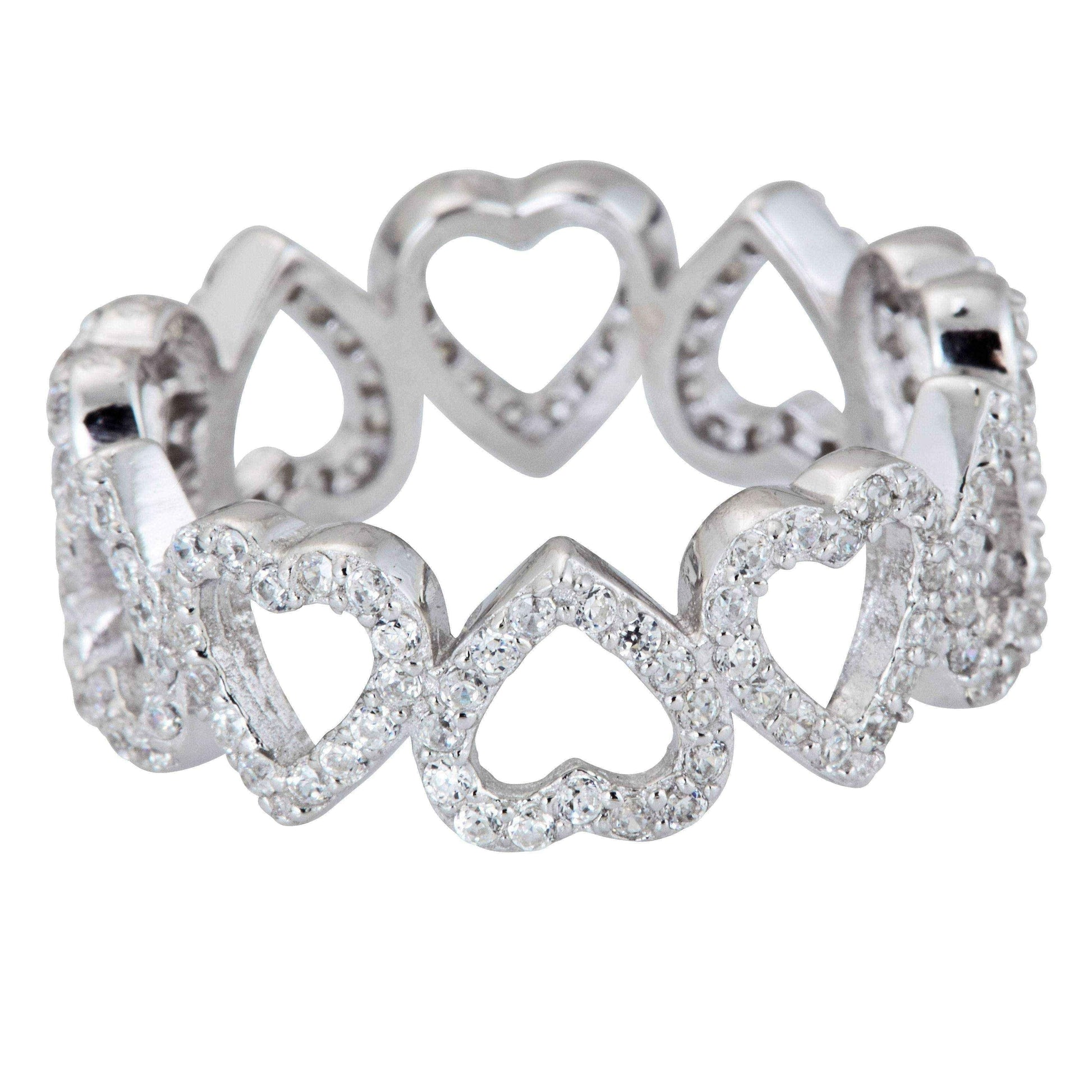 CZ eternity rings - CZ eternity ring UK