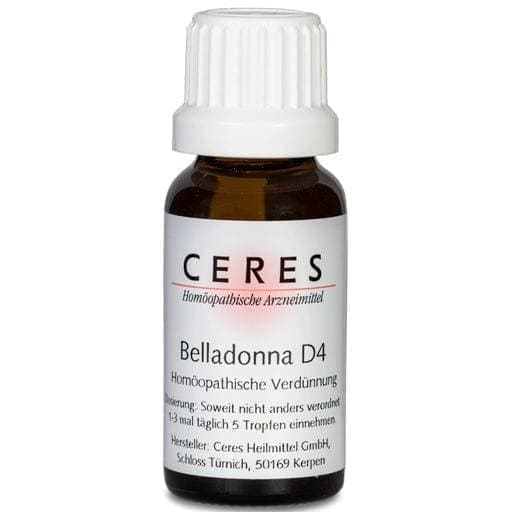 Deadly Nightshade, Belladonna D 4 Dilution, CERES - UKDorf 