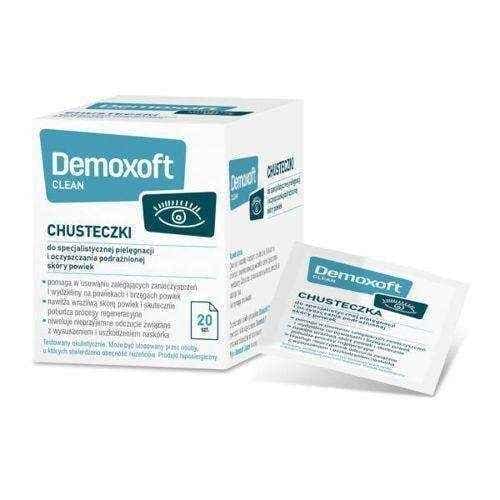 DEMOXOFT CLEAN Wipes, eyelid irritation UK