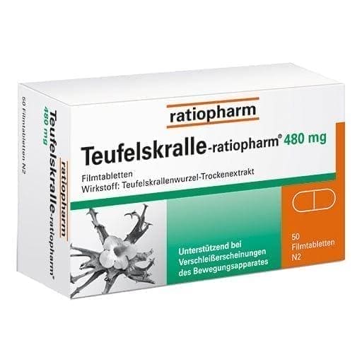 DEVIL'S CLAW RATIOPHARM film-coated tablets, DEVILS CLAW - UKDorf 