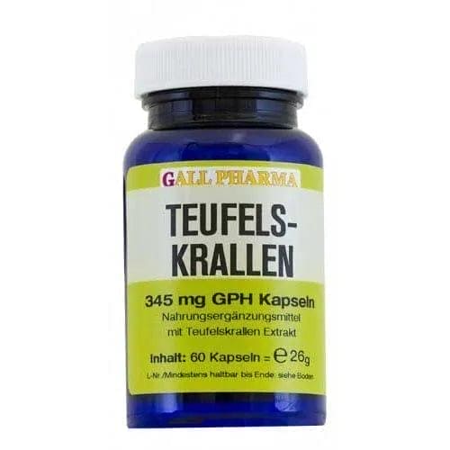 DEVILS Claws 345 mg GPH Capsules, DEVIL'S Claws - UKDorf 