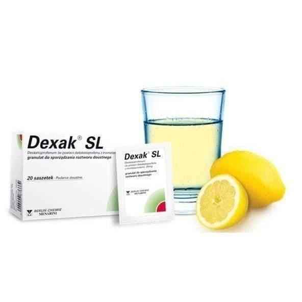 DEXAK SL 0.025 g granules for oral solution x 10 sachets analgesic and anti-inflammatory