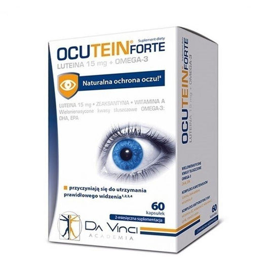 DHA, vitamins A, C, B2, zinc, Selenium, copper, Ocutein Forte 60 - UKDorf 
