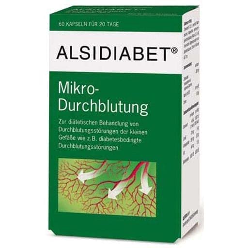 diabetes circulatory disorder, ALSIDIABET Diabetic Micro Circulation Capsules - UKDorf 