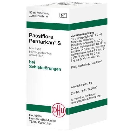 Difficulty staying asleep, nervous system disorders, PASSIFLORA PENTARKAN S mixture - UKDorf 