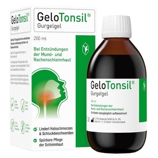 Difficulty swallowing, GELOTONSIL gargle gel - UKDorf 