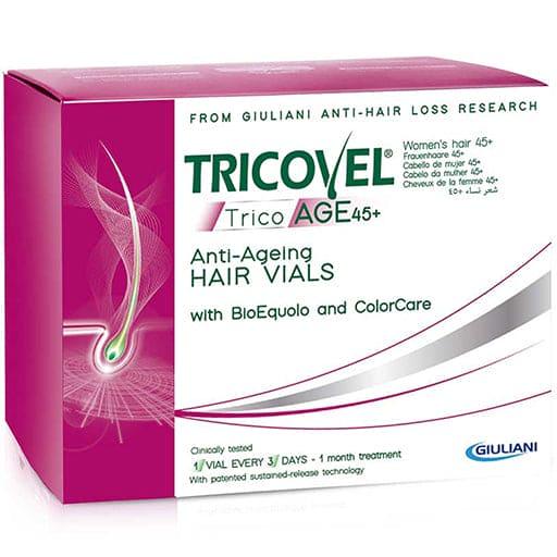Diffuse hair loss female, TRICOVEL Trico Age 45+ ampoules - UKDorf 