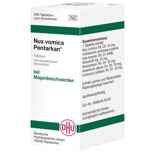 Digestive diseases, Stomach disorders list, NUX VOMICA PENTARKAN tablets - UKDorf 