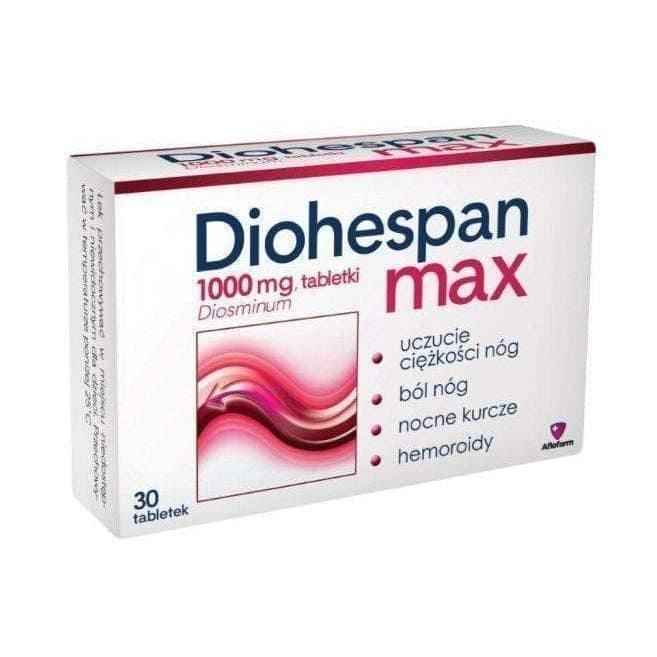 DIOHESPAN MAX x 30 tablets varicose veins of the anus (hemorrhoids)