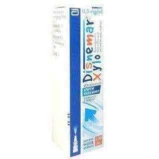 DISNEMAR XYLO 0.5 mg / ml nasal spray 10ml, 2+, constant runny nose, post nasal drip UK
